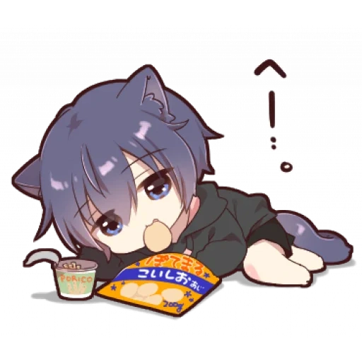 kun animation, anime boy, chibi noko, anime neko, anime picture