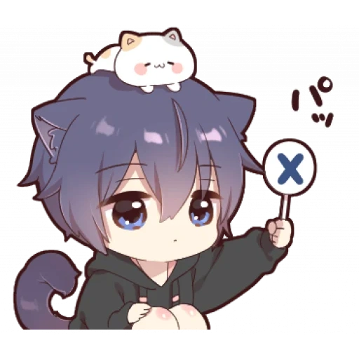 chibi chu ya, chibi kun, chibi dentro del niño, lindo anime, imagen de animación