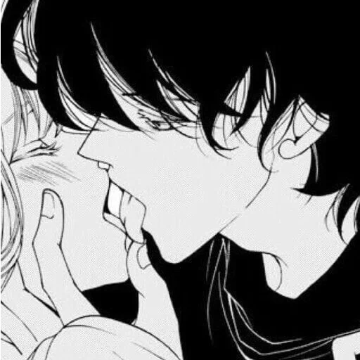 anime lovers, cartoon animation, kissing anime, cute cartoon couple, anime lovers painting