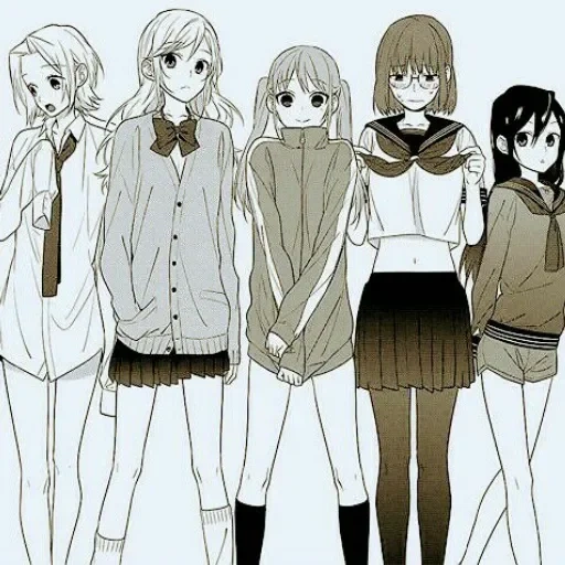 picture, anime manga, horimiy yuki, horimiy yuki yoshikava, anime drawings of girls