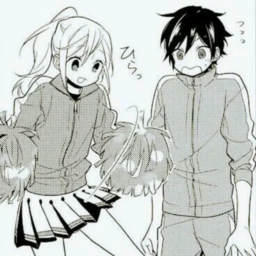 a pair of manga, yuki horimiy, horimium manga, anime pairs of manga, horimiya manga love