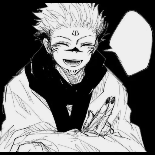 manga sukuna, i grandi sono neri, disegni anime, personaggi anime, sukuna judzhutsu grin