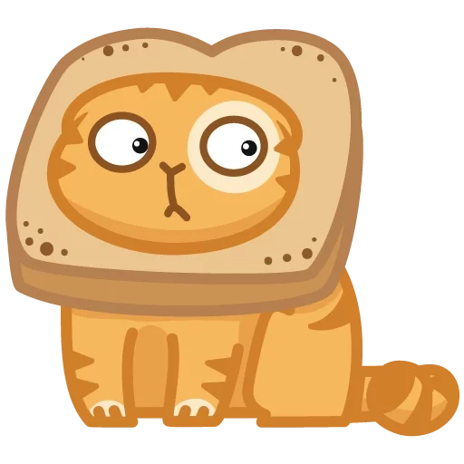roti, kucing persik, kucing persia, cat of bread drawing