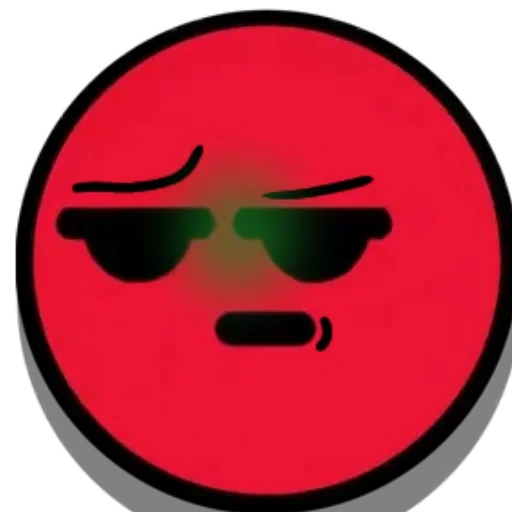 boy, red emoticon, brawl stars pins, the red emoticon is angry, the red smiley is sad