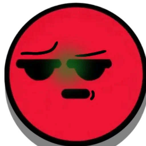 garoto, emoticon vermelho, brawl stars pins, o emoticon vermelho está com raiva, o sorriso vermelho é triste