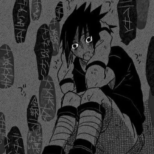 naruto, manga de anime, manga sasuke, naruto manga 2 volumen