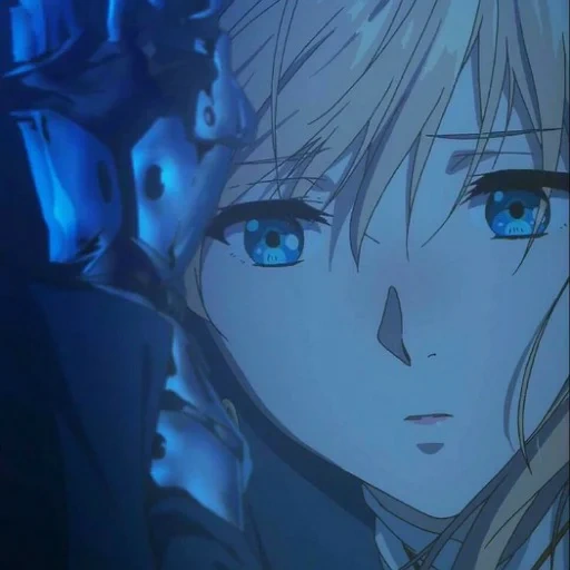 marée de l'âme, à feuilles persistantes, violet evergarden, violet evergarden, nuit violet à feuilles persistantes