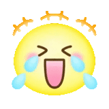 emoji kawai, emoji fun, smiley riant, emoji clignotant, meme smiley rire