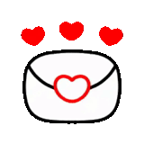clipart, the heart is vector, emoji's eyes of heart, the icon is the envelope with the heart, cartoon eyes with hearts