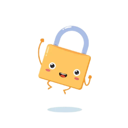 icon lock, badge lock, expression pack padlock, vector illustration, expression apple no background lock