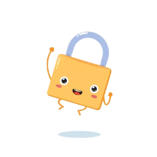 verrouillage des icônes, serrure à badge, cadenas emoticon pack, illustration vectorielle, expression apple sans verrou d'arrière-plan