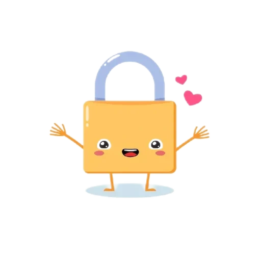 padlock, padlock, immersed character, expression pack padlock, expression apple no background lock