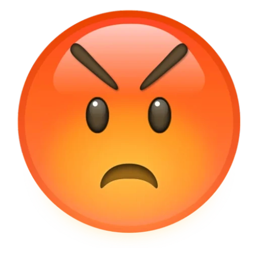 злой эмоджи, смайлик гнев, злой смайл, эмодзи angry, angry emoji