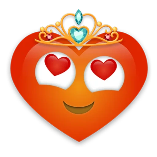 сердечко с личиком, смайлики и сердечки, love emoji, клипарт, сердце векторное