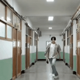 couloirs, hôpitaux, couloir de la cour, couloirs scolaires, couloir de l'école japonaise