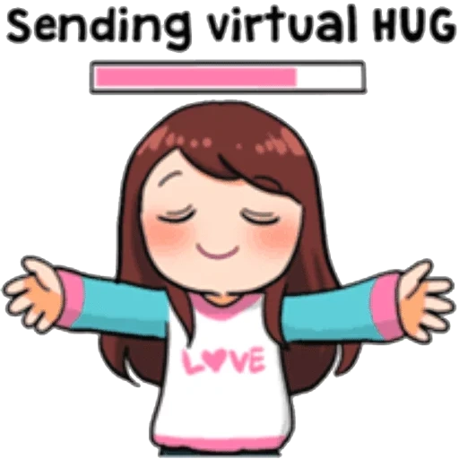 hug стикер, fangirls activity line sticker, смайлики стикеры кореянки с очками, душевные стикеры, стикеры