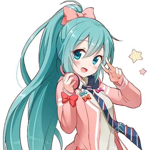 miku, мику аниме, мику хацунэ, каваии мику, мику хатсуне 2д