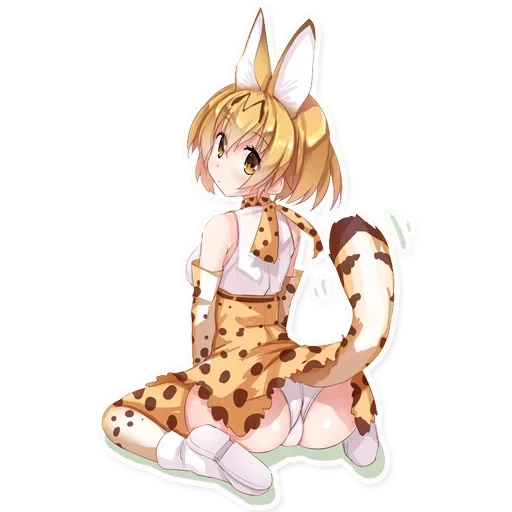 serval chan, serval kimono hat sich befasst, kemono freunde serval, kemono freunde serval