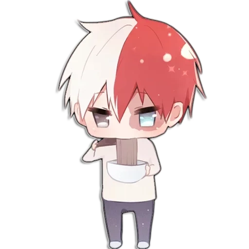 bild, kuroko chibi, chibi todoroki, anime chibi todoroki, todoroki shoto ist klein