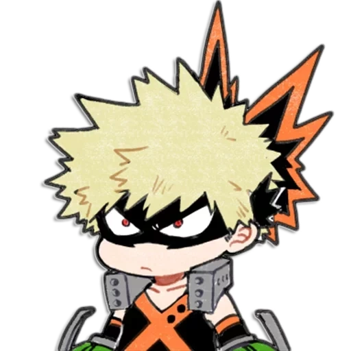 bakugou, chibi bakugo, kankoko katsuki, katsuragi hachougou