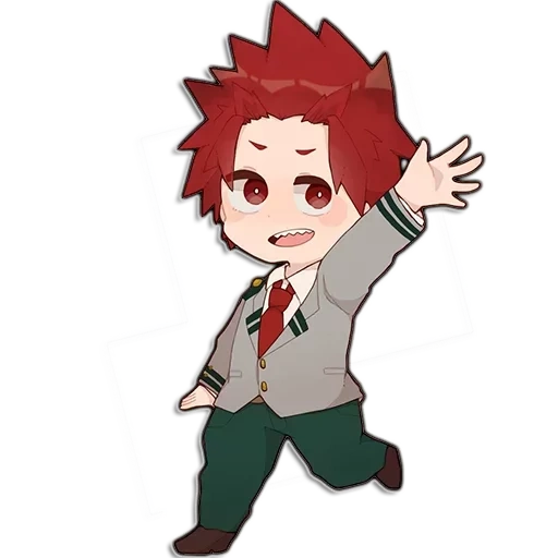 kirishima chibi, eijiro kirishima, kirishima eijiro chibi, kirishima eijiro chibik, my heroic academy chibi kirishima