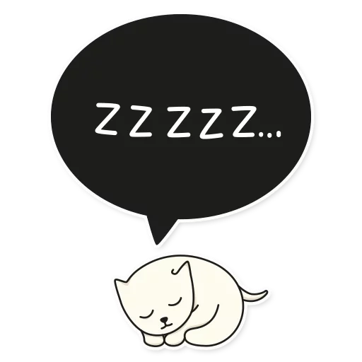 сон zzzzz, cat, кот, значки, zzz рисунок