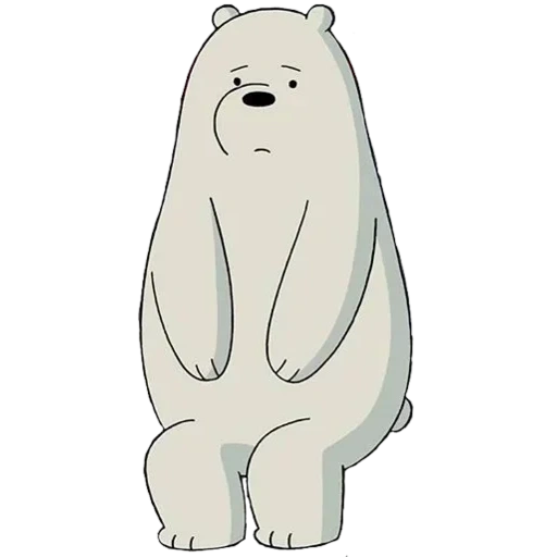 oso polar, toda la verdad sobre los osos, caricatura de oso blanco, osos desnudos oso blanco, blanco toda la verdad sobre los osos
