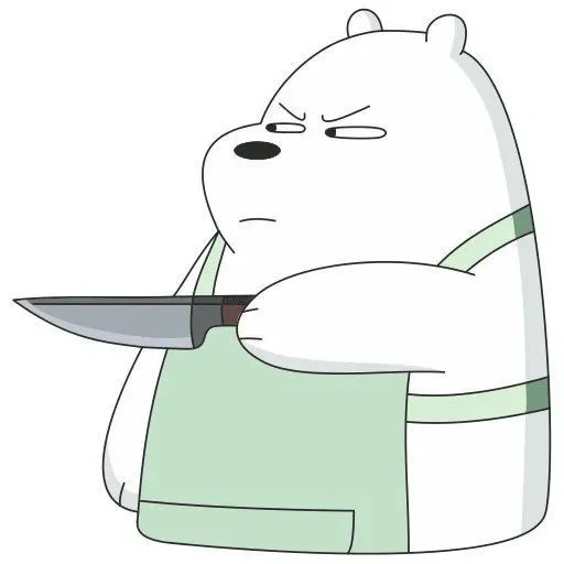 белые, медведь, we bare bears белый