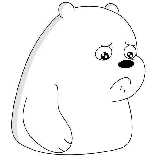 oso polar, plantilla de oso, el oso es alegre, plantilla de oso blanco, oso de hielo osos desnudos