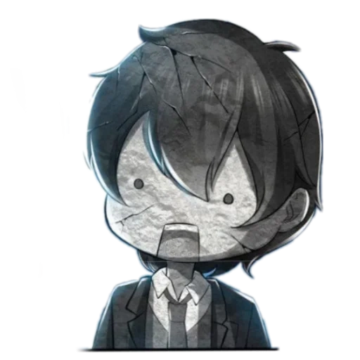 abb, anime creative, anime bilder, anime charaktere, dazai osamu chibi