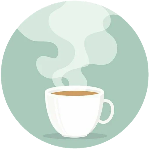 café, copa de café, copa de café, vector de humo de café, copa de café simple