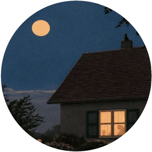 moon, night, evening, the night is summer, quint bukholts quint buchholz 1957