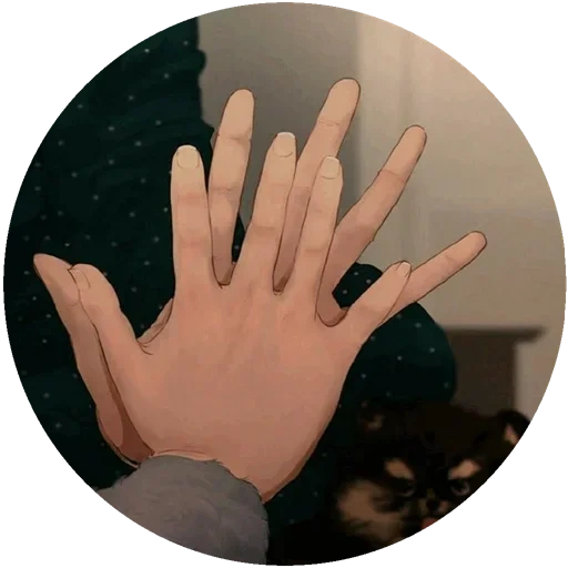 die hand, sets, die finger, emoticon, körperteile