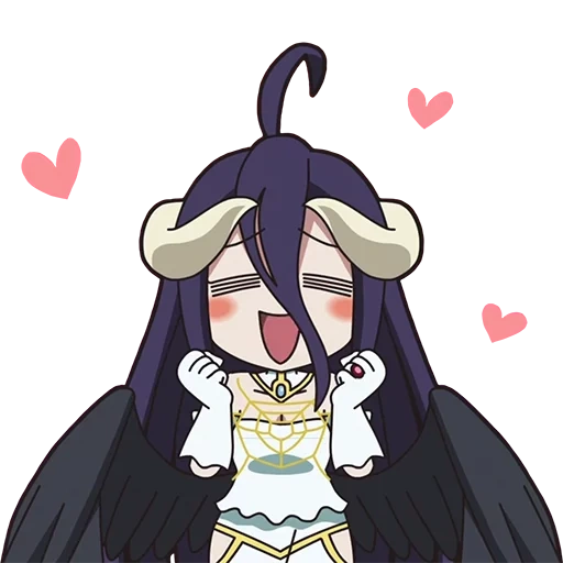 альбедо стикеры, альбедо чиби, albedo, альбедо, albedo overlord