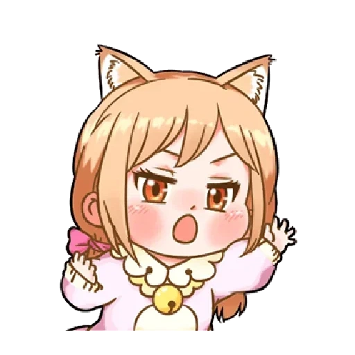 neco bea, sweetie bunny, cartoon characters, kemono friends serval