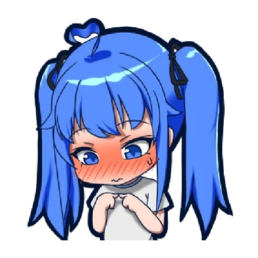 anime, anime aqua, anime emotions, anime avatar, konata izumi chibi