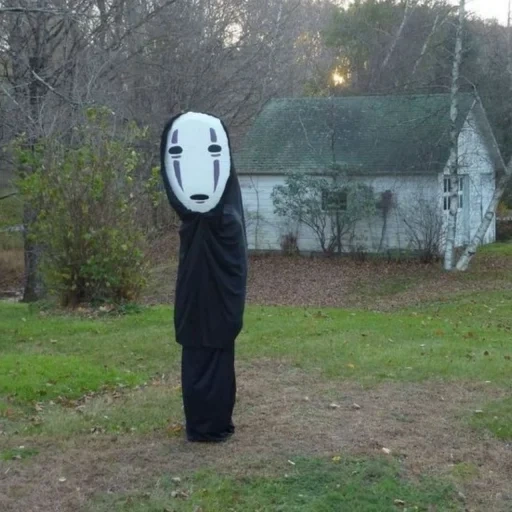 no face, funny memes, connecey who didn't show up, faceless halloween costume