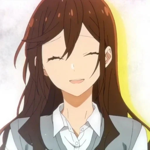 yuko miyamura, anime horiya, saint miyamura, musik animasi jepang, anime horimiya kyoko smile