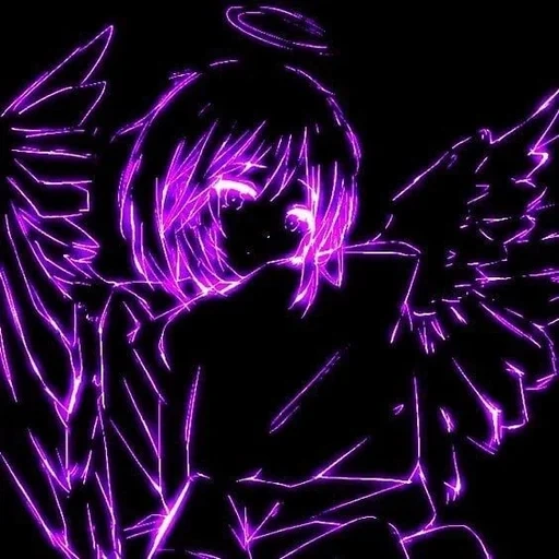 animation, figure, hxzxrdmxne, dark anime, purple cartoon