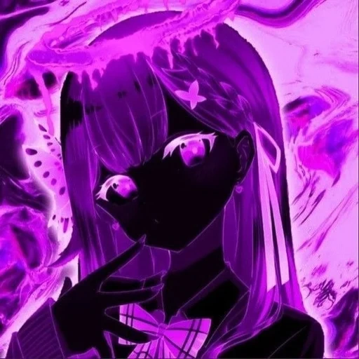der tod, abb, violet, anime in purple, crying rizza sqwore