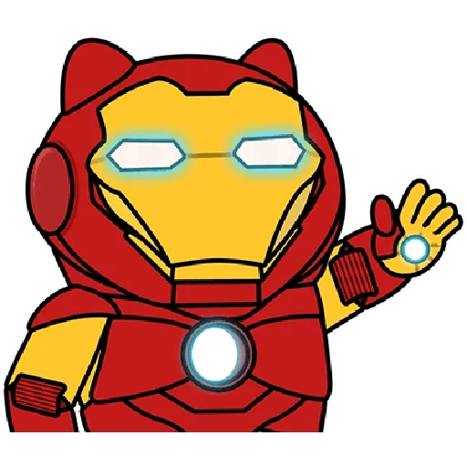 iron man, cartoon superheroes, stickers iron man, iron man cartoon, mini iron stickers