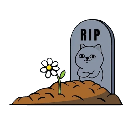 cat, grave rip, rip grave, rip drawing, cartoon grave