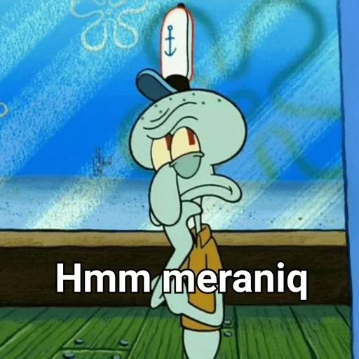 squidward, raja squidward, squidward itu konyol, squidward yang tidak puas, lensa lucu squidward