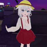 mmd, animation, bp chat, mmd bad apple, remilia flanders red head queen