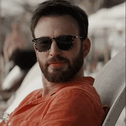 parker, beard, male, chris evans