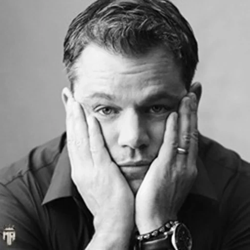 matt damon, ritratto di uomo, attore britannico, attore americano, copertina del repertorio dama di sasha stone