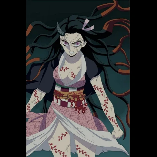 незуко демон, яйба самурай-легенда, клинок рассекающий демонов 2 сезон демон, аниме персонажи, демон аниме