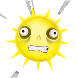 emoji, sorriso de sol, o sol frenético