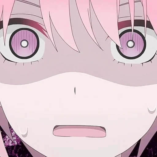 аниме, anime, милые аниме, аниме персонажи, розовые глаза аниме