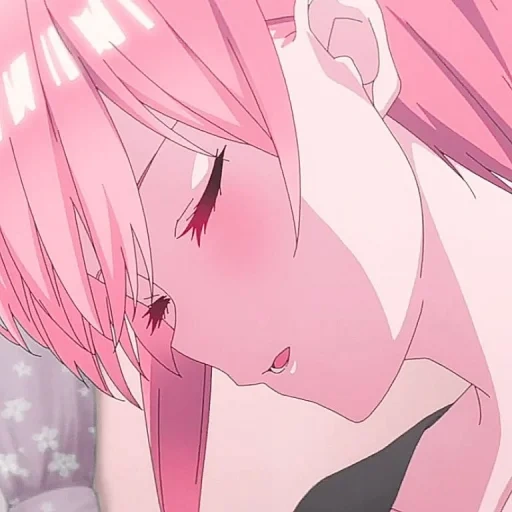 linda anime, anime girls, anime rosa, anime girls, a doce vida do anime